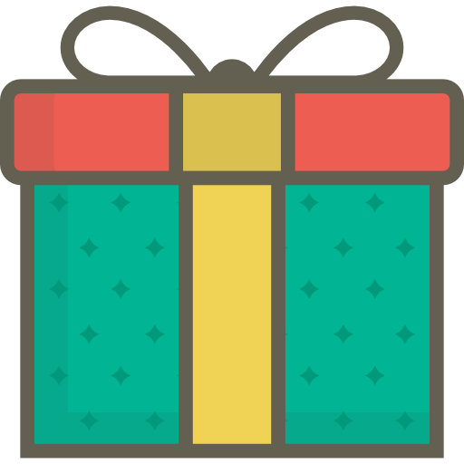 Gift free icon