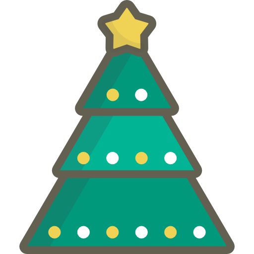 árbol de navidad icono gratis