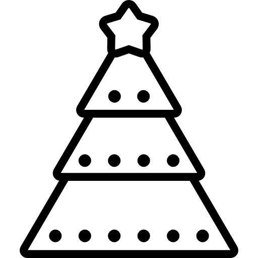 árbol de navidad icono gratis