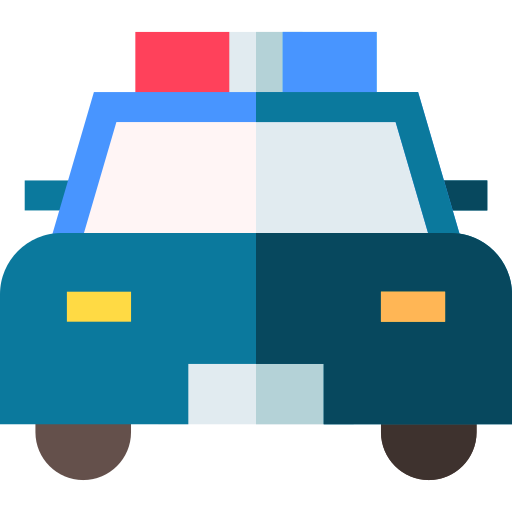 coche de policía icono gratis