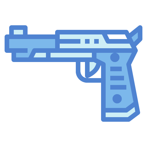 pistola de mano icono gratis