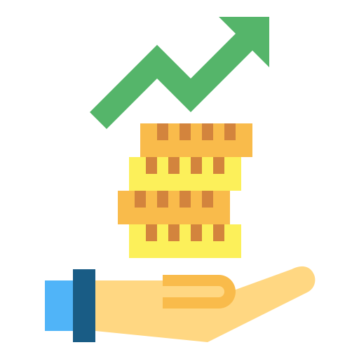 ingresos icono gratis