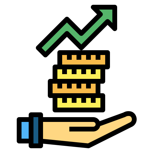 ingresos icono gratis