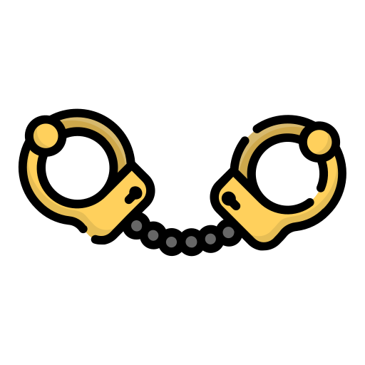 Handcuffs Generic Outline Color icon