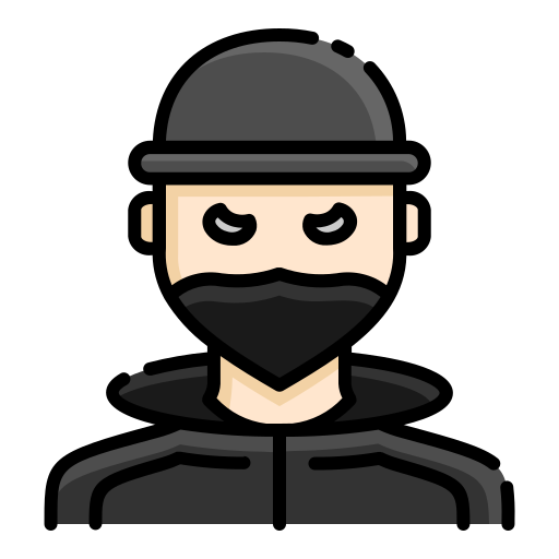 Robber - free icon