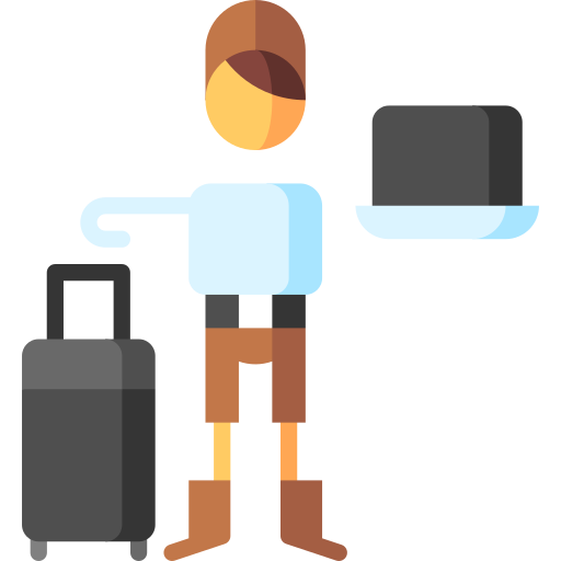 agente de viajes icono gratis