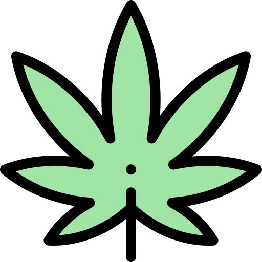 Marijuana Detailed Rounded Lineal color icon