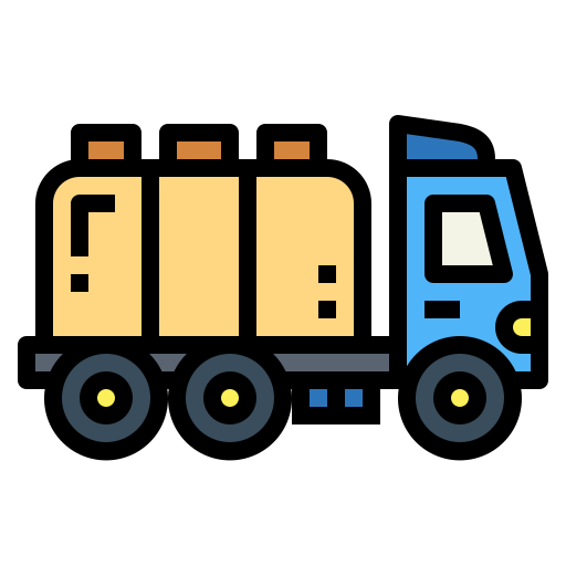 camión de combustible icono gratis