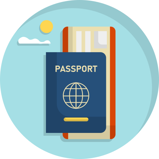 pasaporte icono gratis