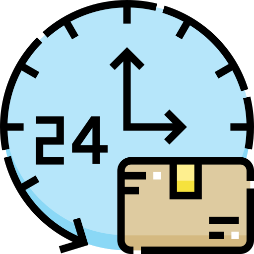 reloj de 24 horas icono gratis