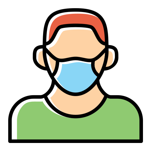 Face mask Generic Color Omission icon