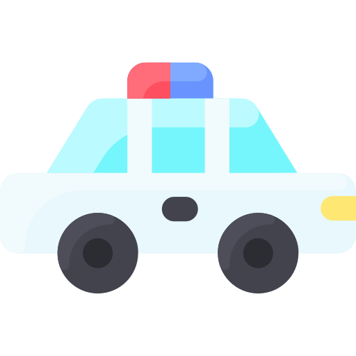 coche de policía icono gratis