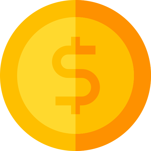 Coin Basic Straight Flat icon