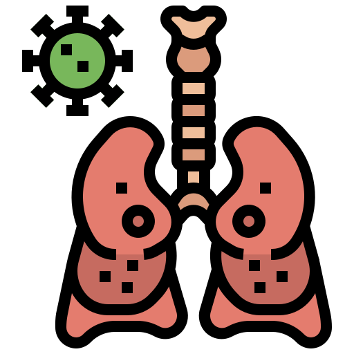 Respiratory System Generic Outline Color Icon 