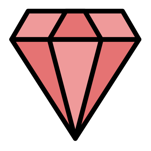 Diamond Generic Outline Color icon