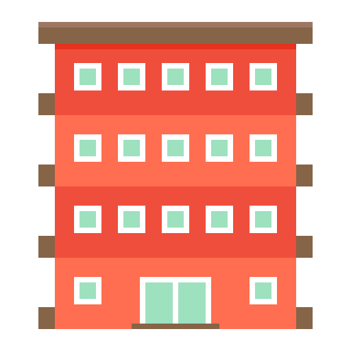 Hotel Generic Flat icon