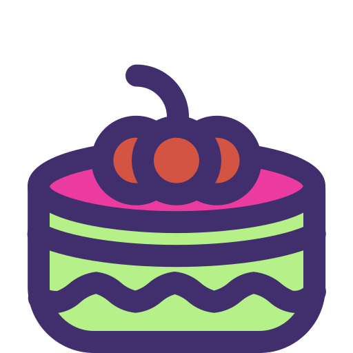 Dessert Generic Outline Color icon