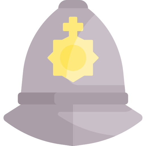 sombrero de policía icono gratis