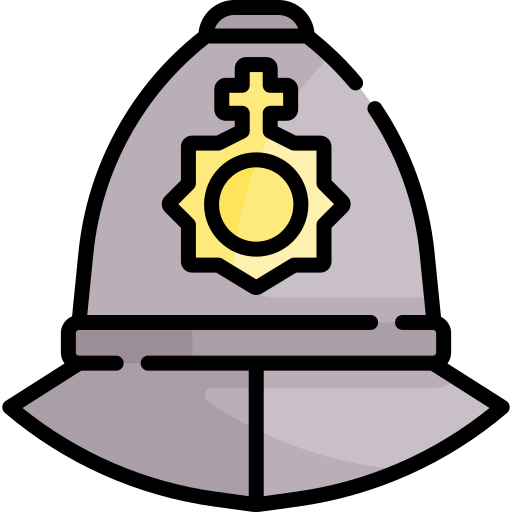 sombrero de policía icono gratis