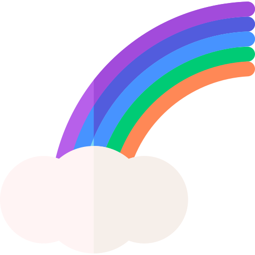 arco iris icono gratis