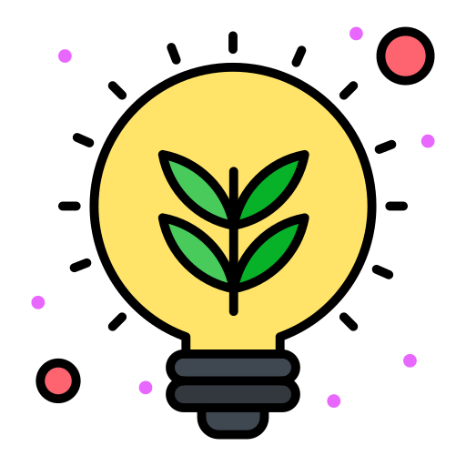 Eco bulb free icon Eco bulb free icon