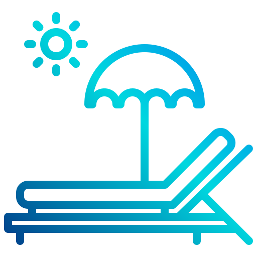 cama solar icono gratis