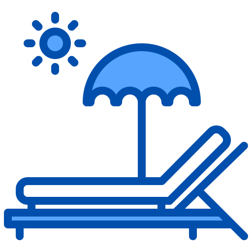 cama solar icono gratis