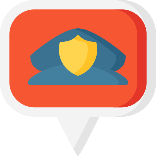 estación de policía icono gratis