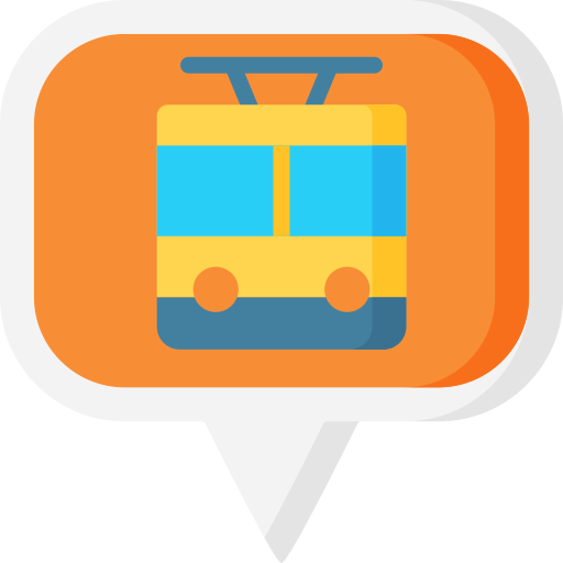 estación de tren icono gratis