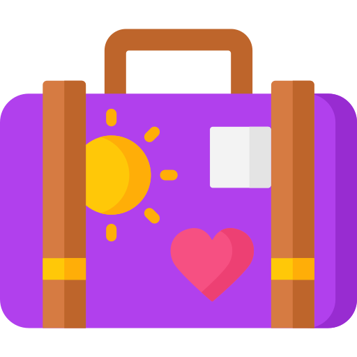 bolsa de viaje icono gratis