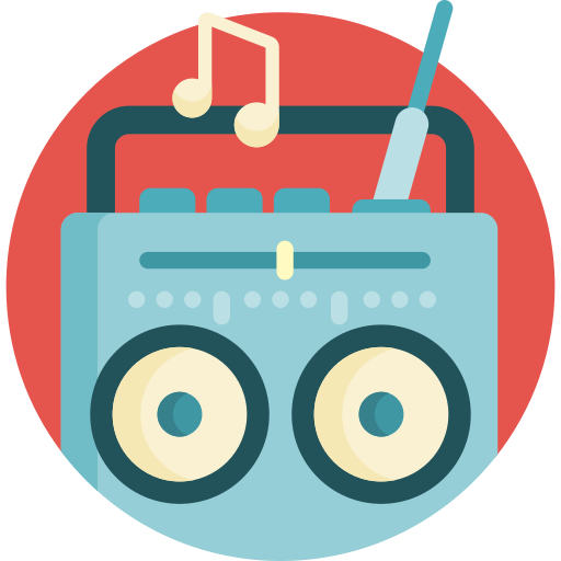 boombox icono gratis