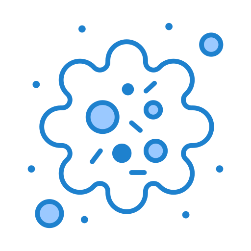 Virus Generic Blue Icon