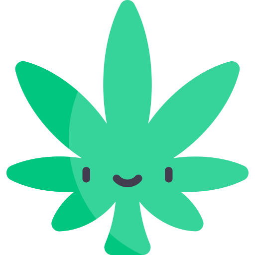 Weed Kawaii Flat icon