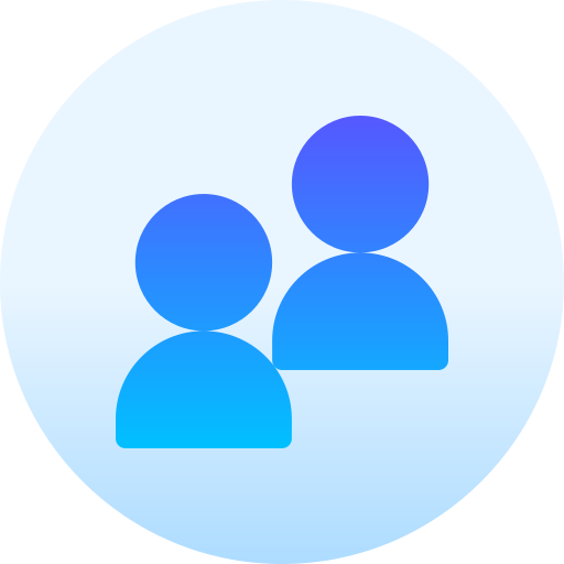 Group Basic Gradient Circular icon