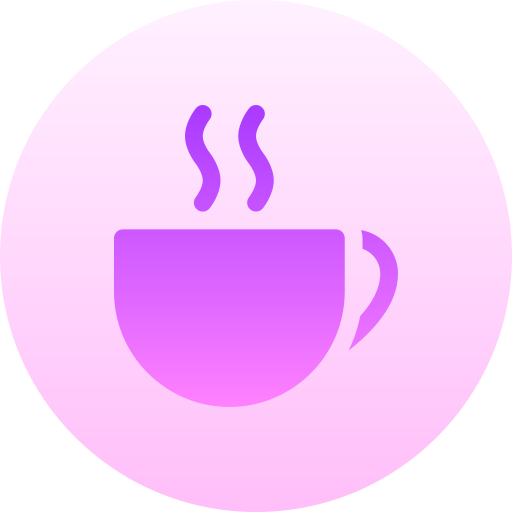 Coffee Basic Gradient Circular Icon