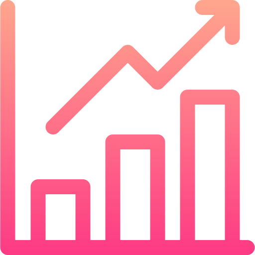 Growth Basic Gradient Lineal color icon