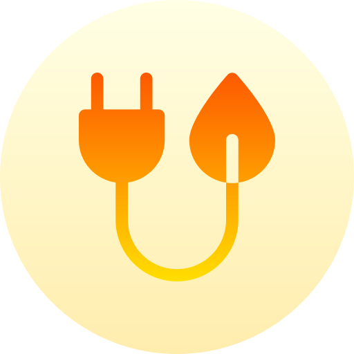 Plug Basic Gradient Circular icon