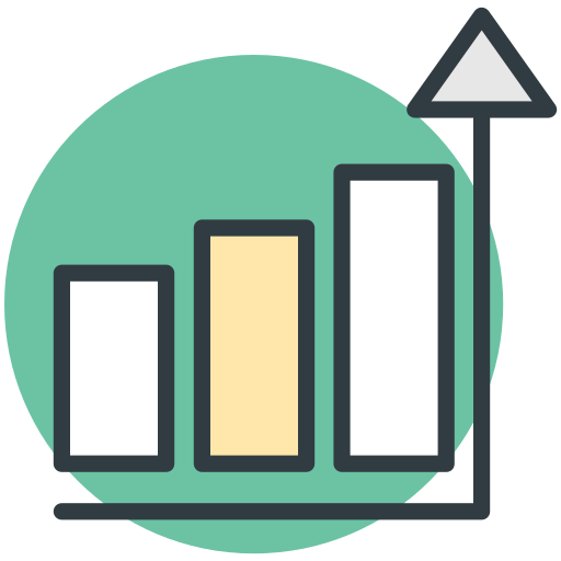 Increasing Bar Graph - Free Icon