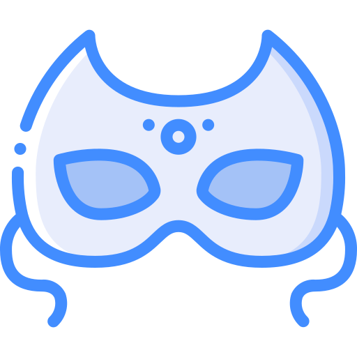 Mask Basic Miscellany Blue icon