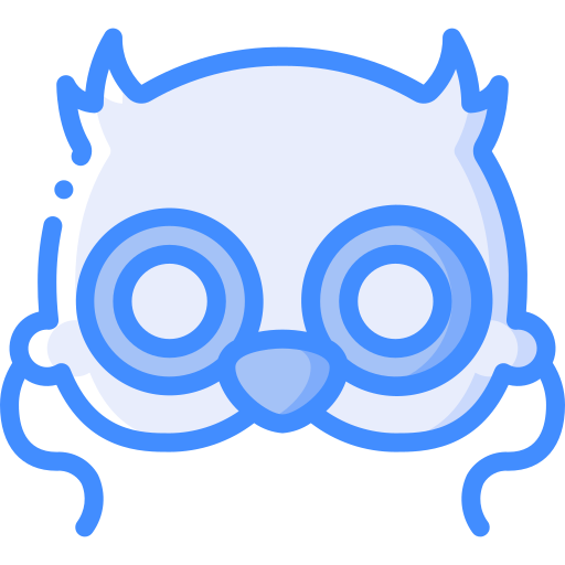 Mask Basic Miscellany Blue icon