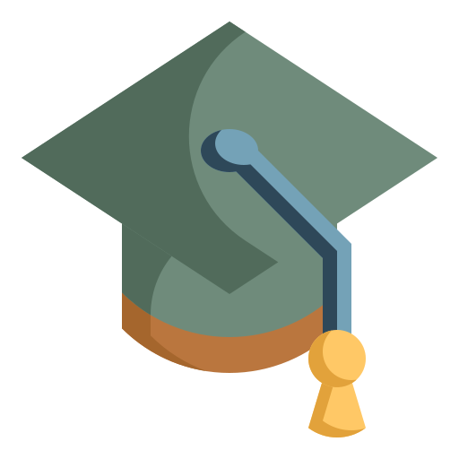 chapéu de graduação grátis ícone