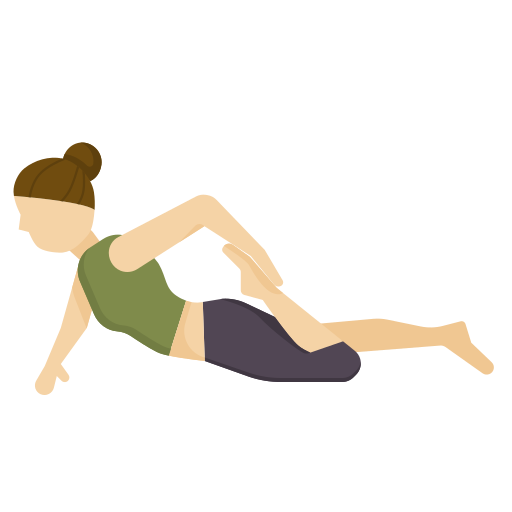 Yoga pose dDara Flat icon