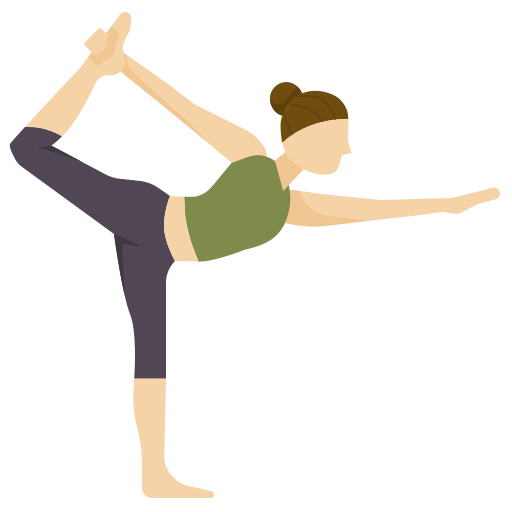 Yoga pose dDara Flat icon