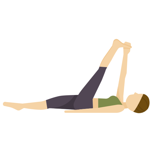 Yoga pose dDara Flat icon