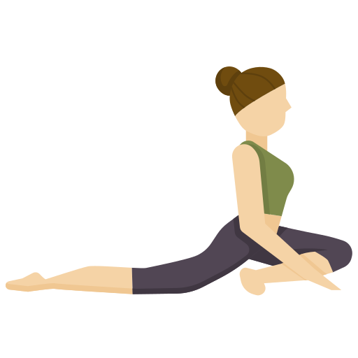 pose de yoga icono gratis