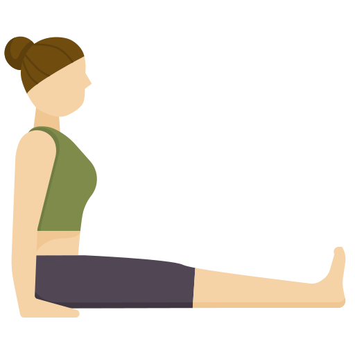 Yoga pose dDara Flat icon