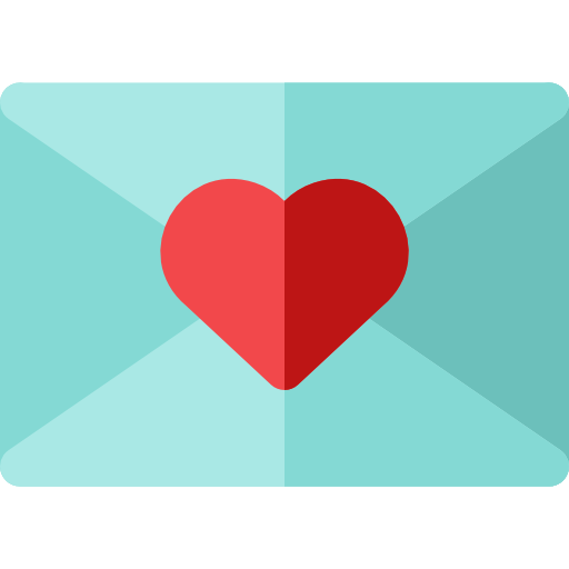 carta de amor icono gratis