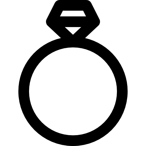 Engagement ring Basic Rounded Lineal icon