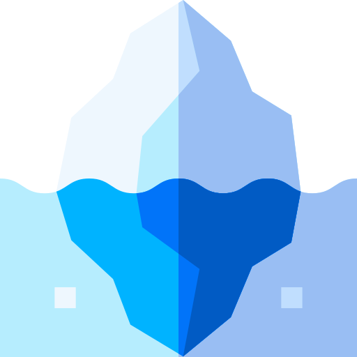 Iceberg Basic Straight Flat icon