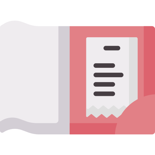 Receipt free icon